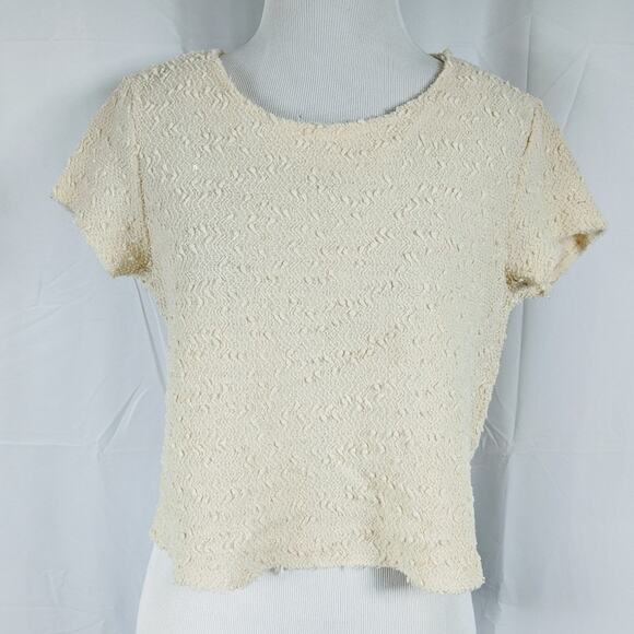 Forever 21 Textured Sequined Crop top - Picture 1 of 2